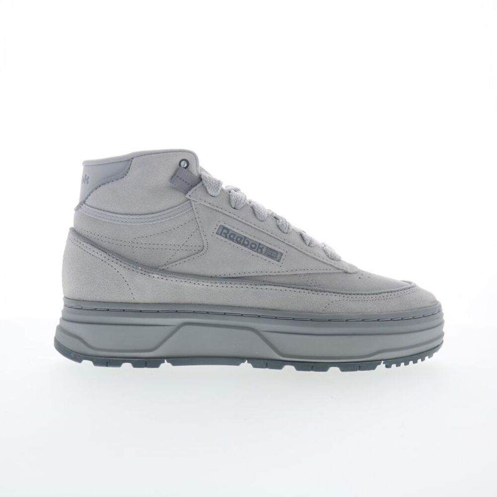 Reebok Womens Club C Geo Mid Gray Shoes (NWT)